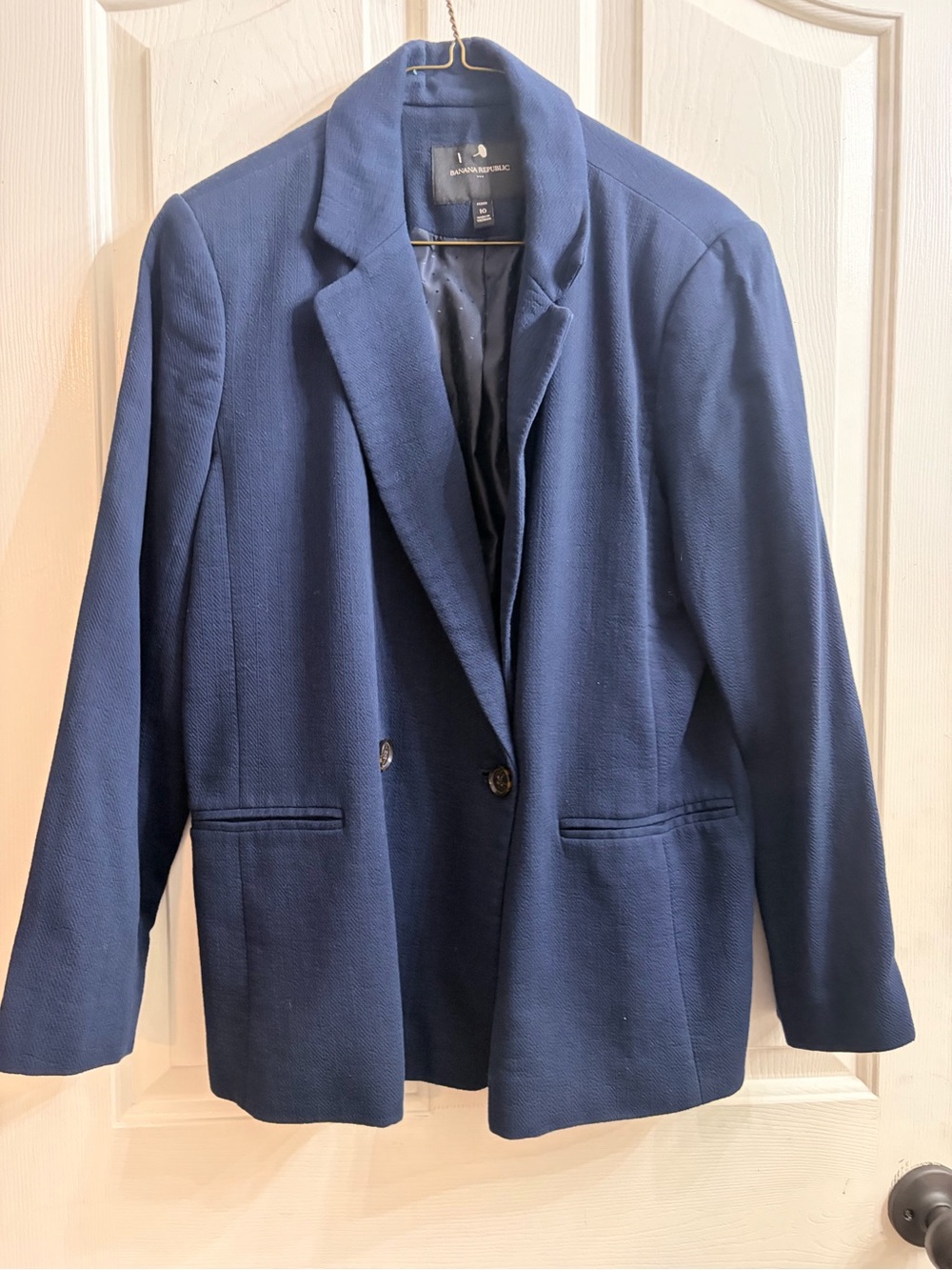 Banana Republic Navy Blue Women’s Two-Button Blazer